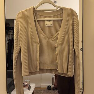 Abercrombie Cardigan Sweater Set